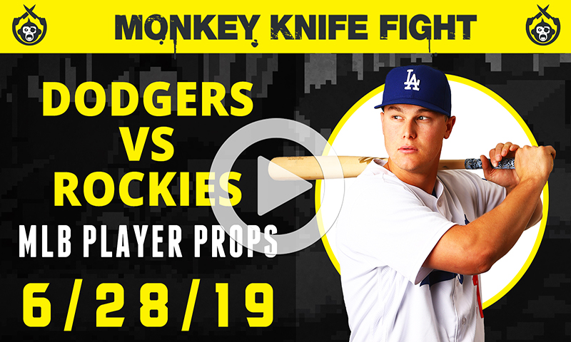 MLB Player Props - Monkey Knife Fight: Friday, June 28th