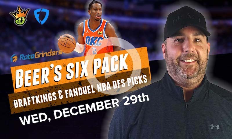 DraftKings and FanDuel NBA Six-Pack: 12/29/21