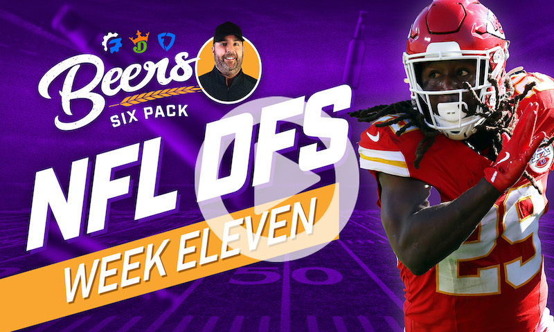 Beer's NFL DFS Six Pack: Week 11