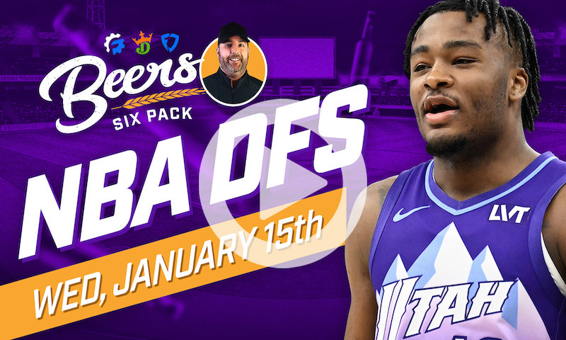Beer's NBA DFS Six Pack: Wednesday, January 15th