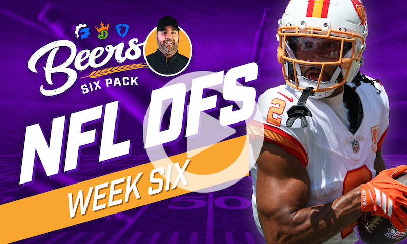Beer's NFL DFS 6 Pack: Week 6