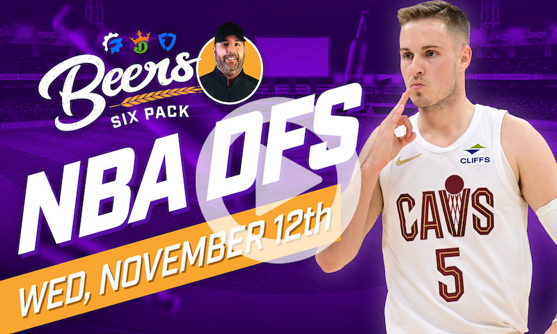 Beer's NBA DFS 6 Pack: Wednesday, November 12th