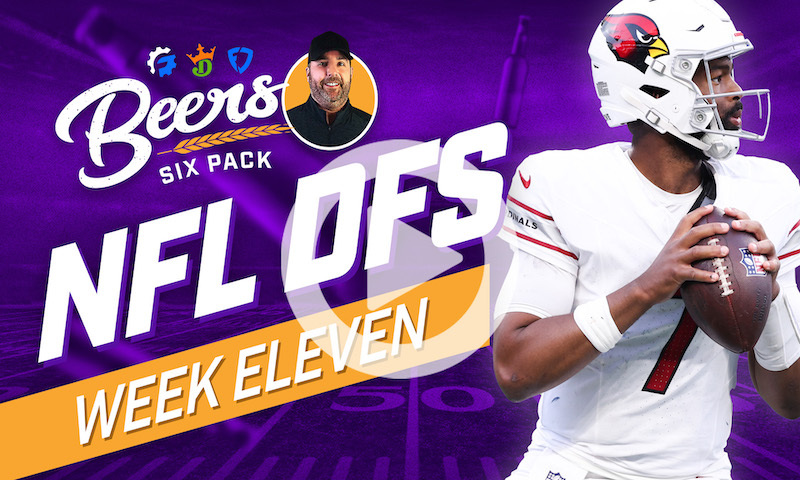 Beer's NFL DFS 6 Pack: Week 11