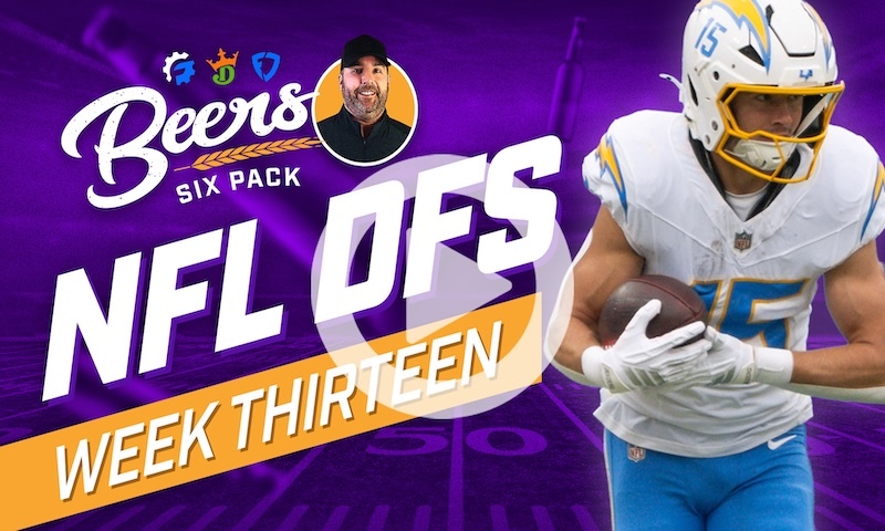 Beer's NFL DFS 6 Pack: Week 13