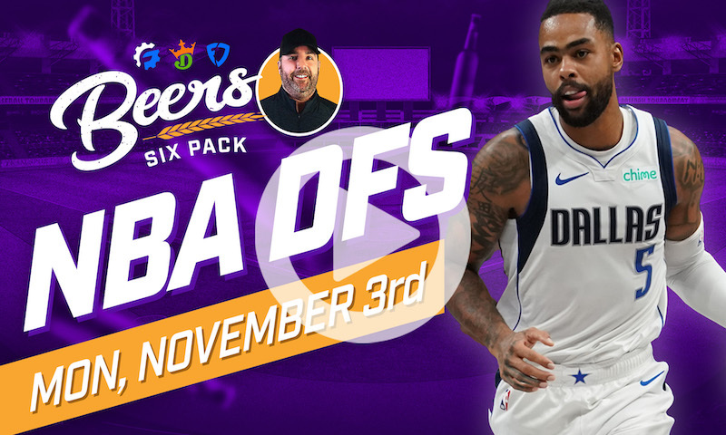 Beer's NBA DFS 6 Pack: Monday, November 3rd