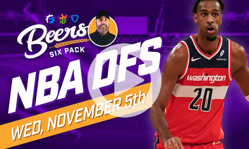 Beer's NBA DFS 6 Pack: Wednesday, November 5th