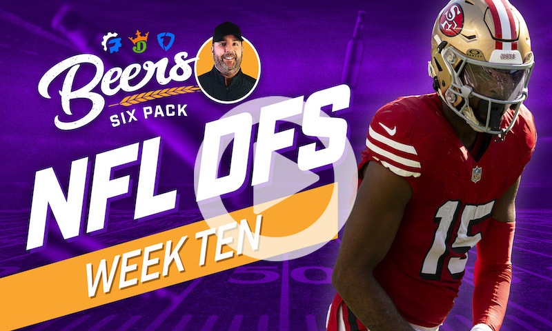 Beer's NFL DFS 6 Pack: Week 10