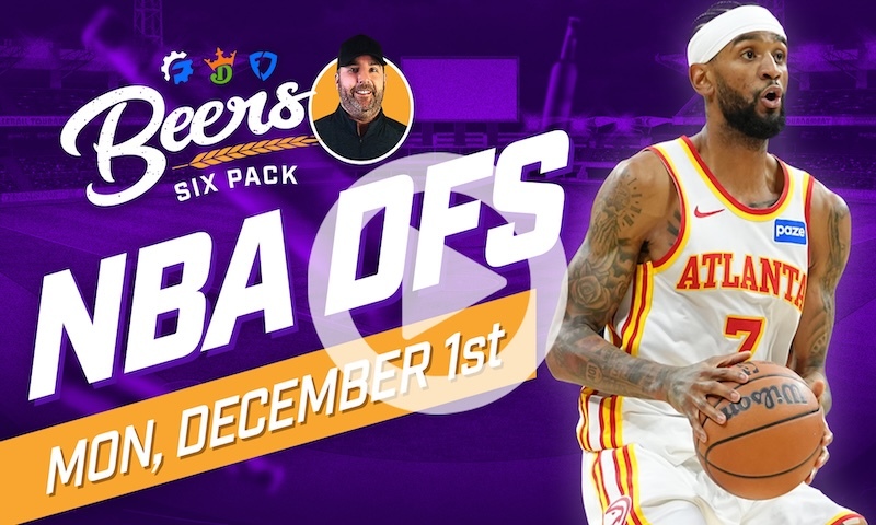 Beer's NBA DFS 6 Pack: Monday, December 1st