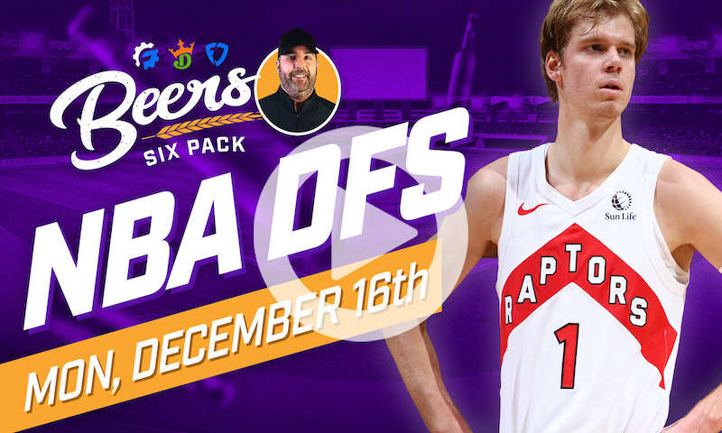 Beer's NBA DFS Six Pack: Monday, December 16th