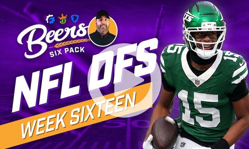 Beer's NFL DFS 6 Pack: Week 16