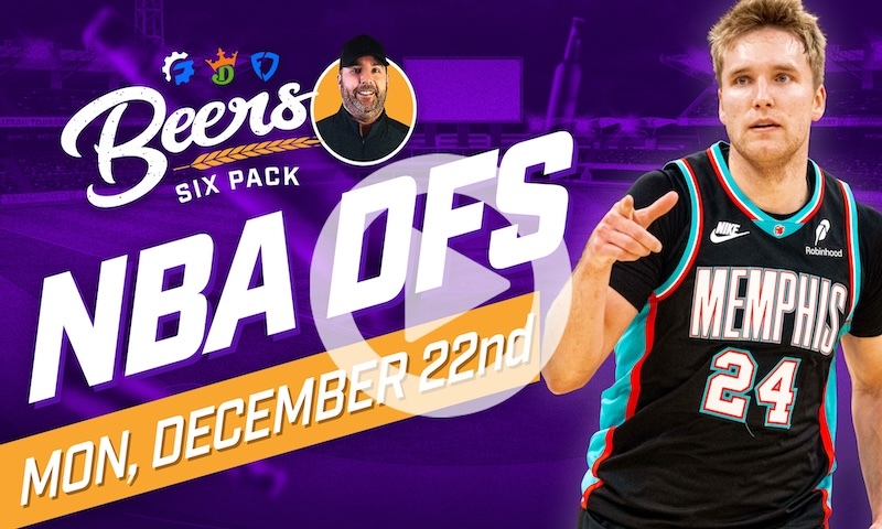 Beer's NBA DFS 6 Pack: Monday, December 22nd