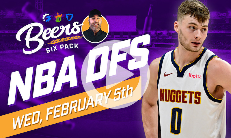 Beer's NBA DFS Six Pack: Wednesday, February 5th