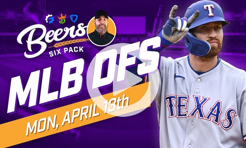 Beer's MLB DFS 6 Pack: Monday, April 13th