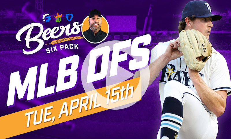 Beer's MLB DFS 6 Pack: Tuesday, April 15th