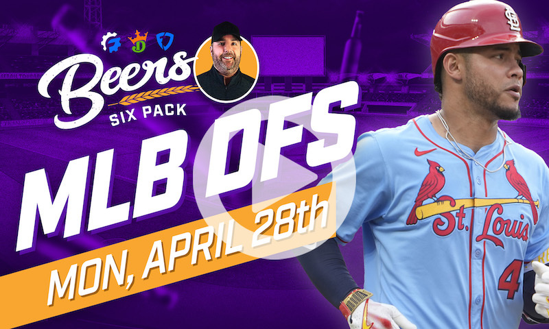 Beer's MLB DFS 6 Pack: Monday, April 28th