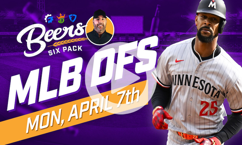 Beer's MLB DFS 6 Pack: Monday, April 7th