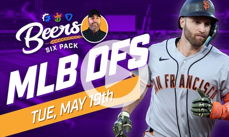 Beer's MLB DFS 6 Pack: Tuesday, May 19th