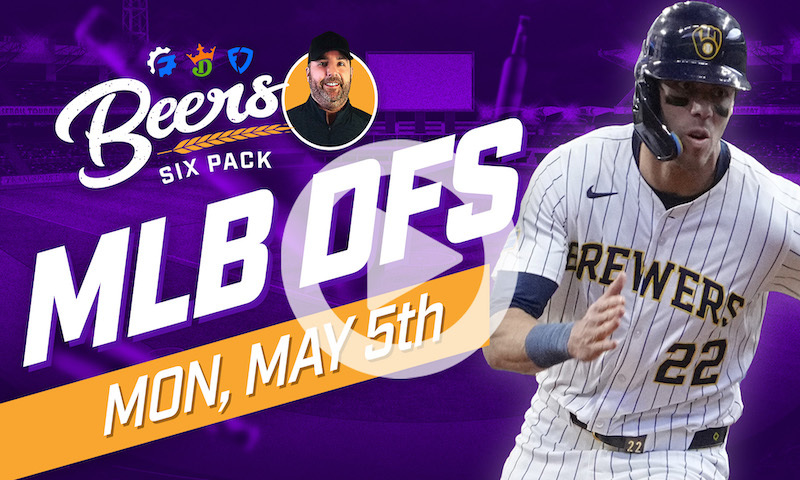 Beer's MLB DFS 6 Pack: Monday, May 5th