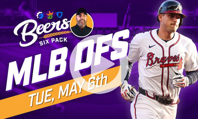 Beer's MLB DFS 6 Pack: Tuesday, May 6th