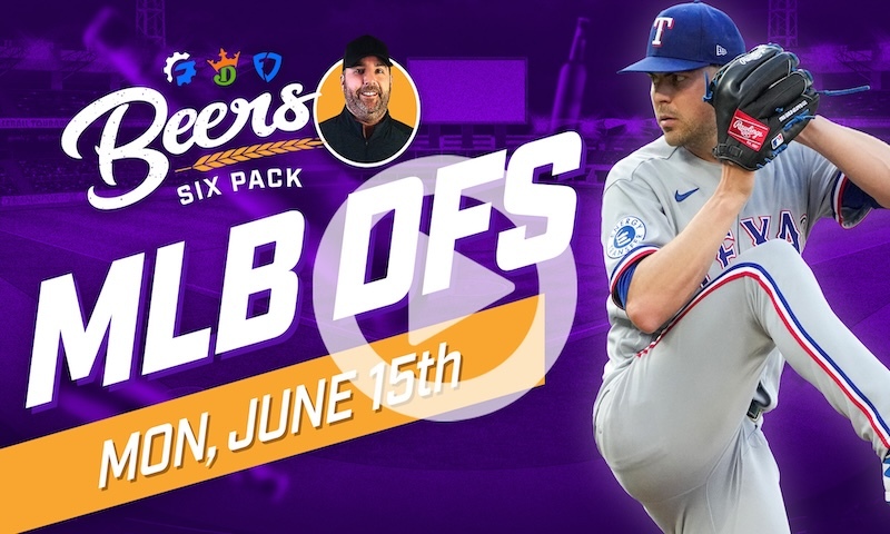 Beer's MLB DFS 6 Pack: Monday, June 15th