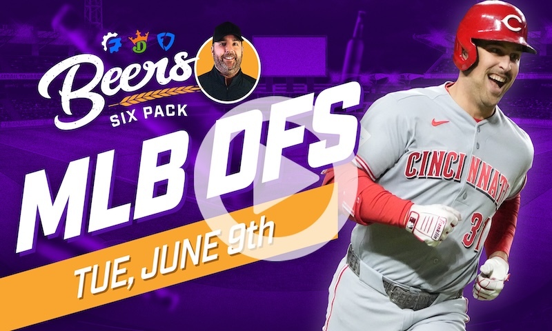 Beer's MLB DFS 6 Pack: Tuesday, June 9th