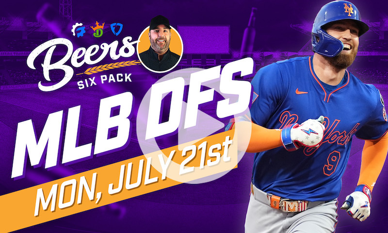 Beer's MLB DFS 6 Pack: Monday, July 21st
