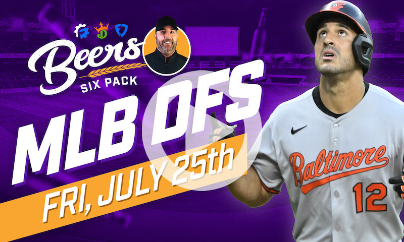 Beer's MLB DFS 6 Pack: Friday, July 25th