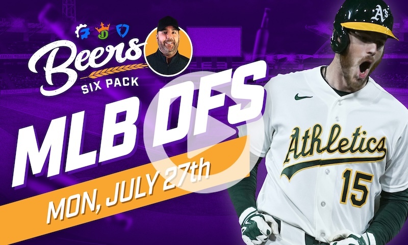 Beer's MLB DFS 6 Pack: Monday, July 27th