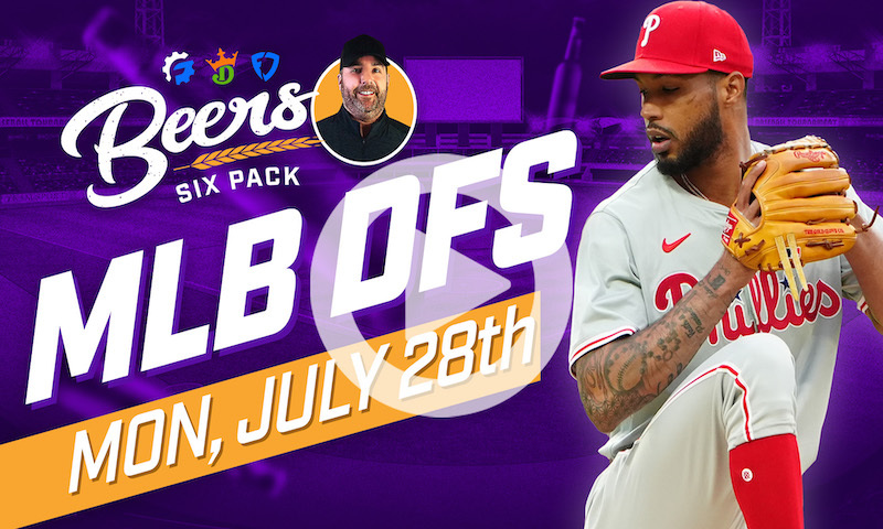 Beer's MLB DFS 6 Pack: Monday, July 28th