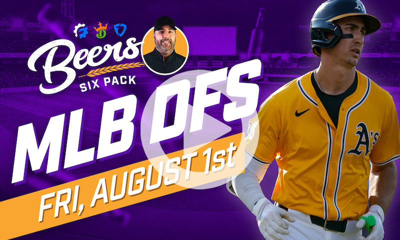 Beer's MLB DFS 6 Pack: Friday, August 1st
