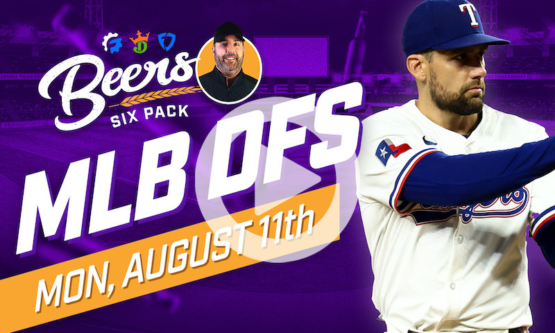 Beer's MLB DFS 6 Pack: Monday, August 11th