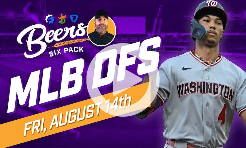 Beer's MLB DFS 6 Pack: Friday, August 14th