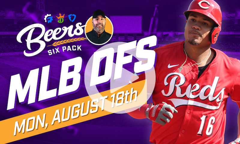 Beer's MLB DFS 6 Pack: Monday, August 18th