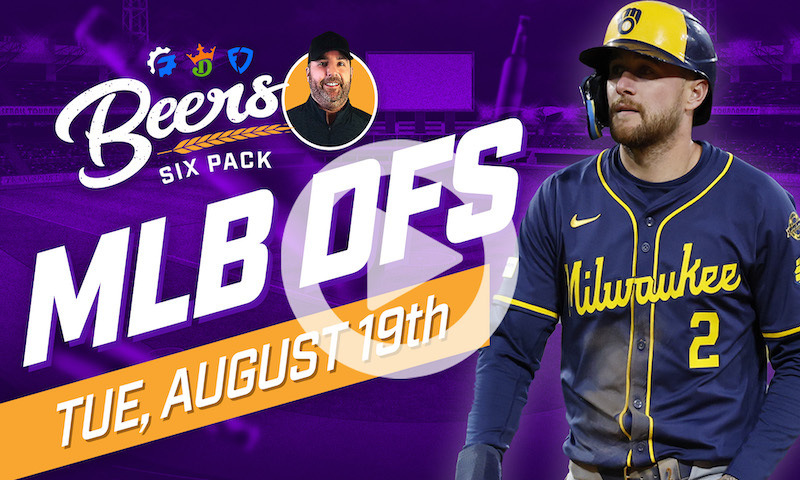 Beer's MLB DFS 6 Pack: Tuesday, August 19th