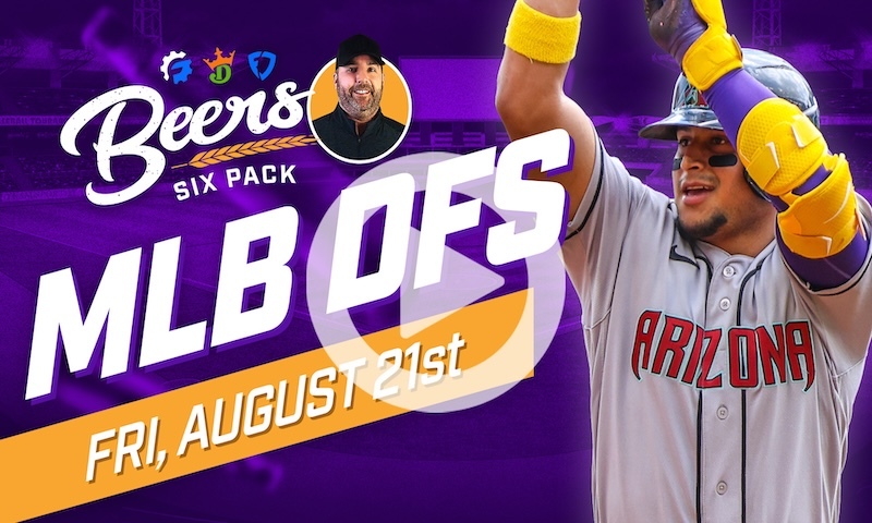 Beer's MLB DFS 6 Pack: Friday, August 21st