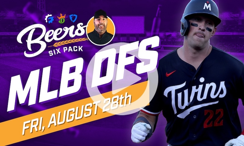Beer's MLB DFS 6 Pack: Friday, August 28th