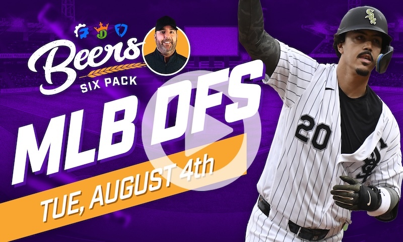 Beer's MLB DFS 6 Pack: Tuesday, August 4th
