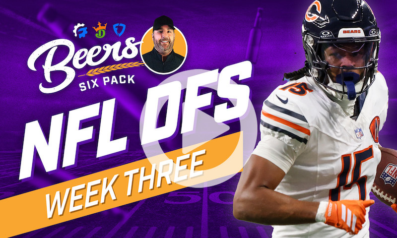 Beer's NFL DFS 6 Pack: Week 3