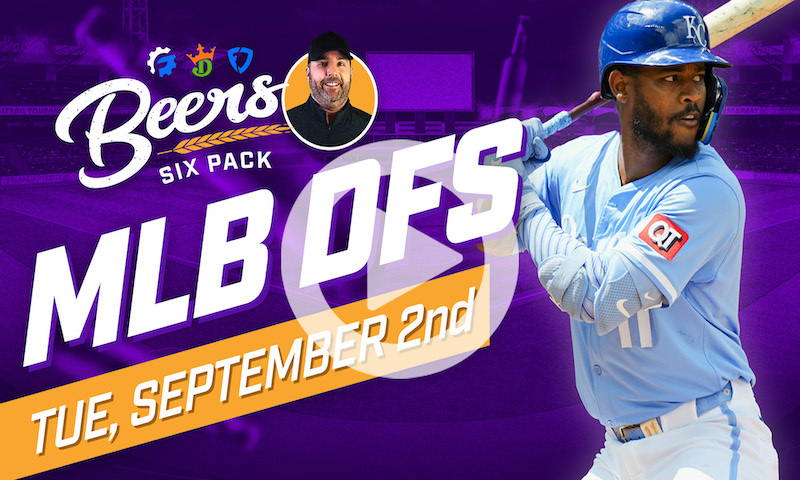 Beer's MLB DFS 6 Pack: Tuesday, September 2nd