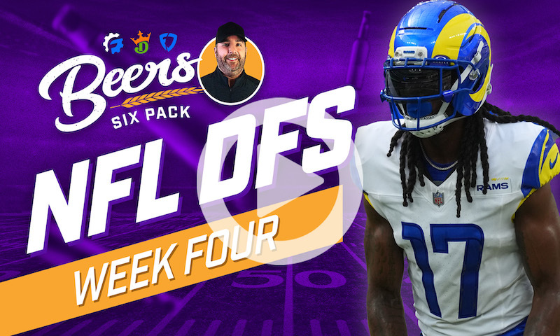 Beer's NFL DFS 6 Pack: Week 4