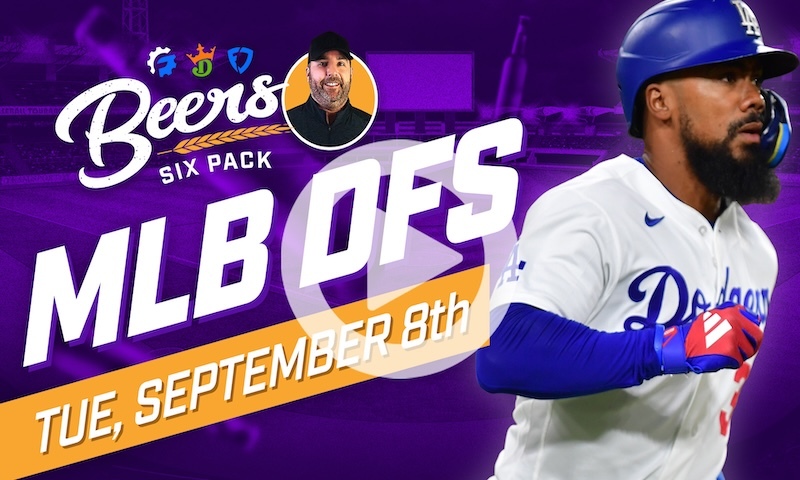 Beer's MLB DFS 6 Pack: Tuesday, September 8th