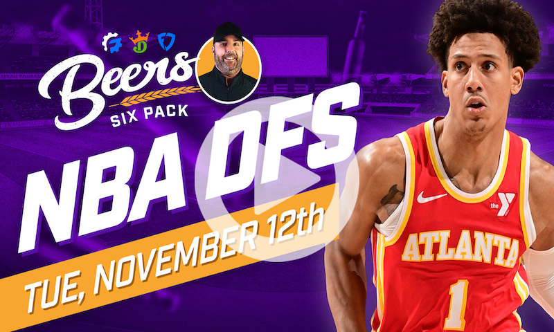 Beer's NBA DFS Six Pack: Tuesday, November 12th