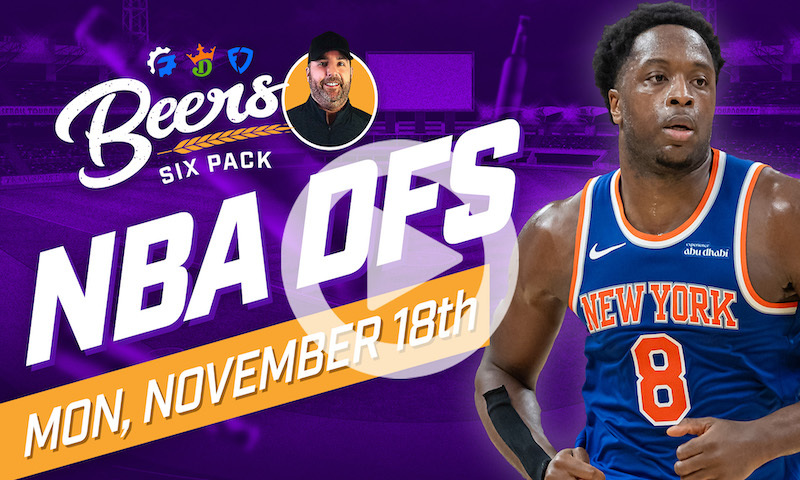Beer's NBA DFS Six Pack: Monday, November 18th