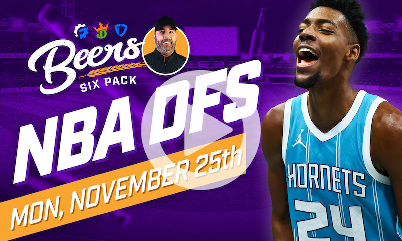 Beer's NBA DFS Six Pack: Monday, November 25th