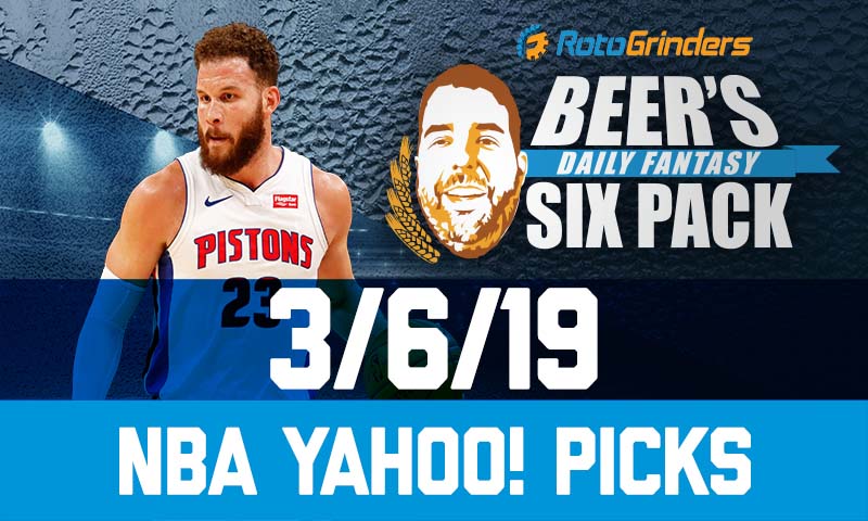 Yahoo NBA Six-Pack: Wednesday, March 6th