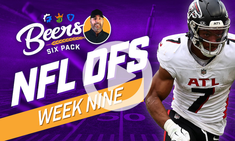 Beer's NFL DFS Six Pack: Week 9