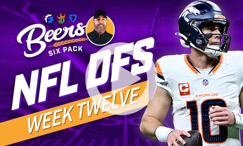 Beer's NFL DFS Six Pack: Week 12