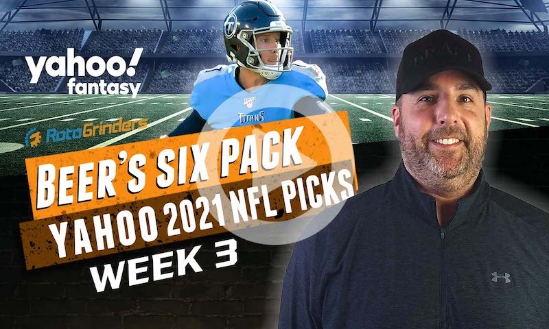 Yahoo NFL DFS Six-Pack: Week 3