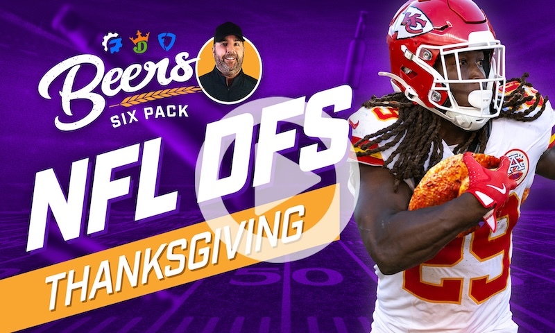 Beer's NFL DFS 6 Pack: Thanksgiving Slate