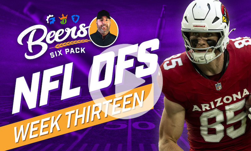 Beer's NFL DFS Six Pack: Week 13